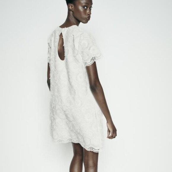 Zara FRINGED MINI DRESS - Picture 5 of 9